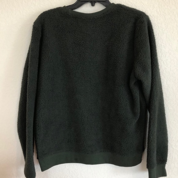 Lucky Brand Women's Sherpa Crew Pullover Sweater - Picture 6 of 7